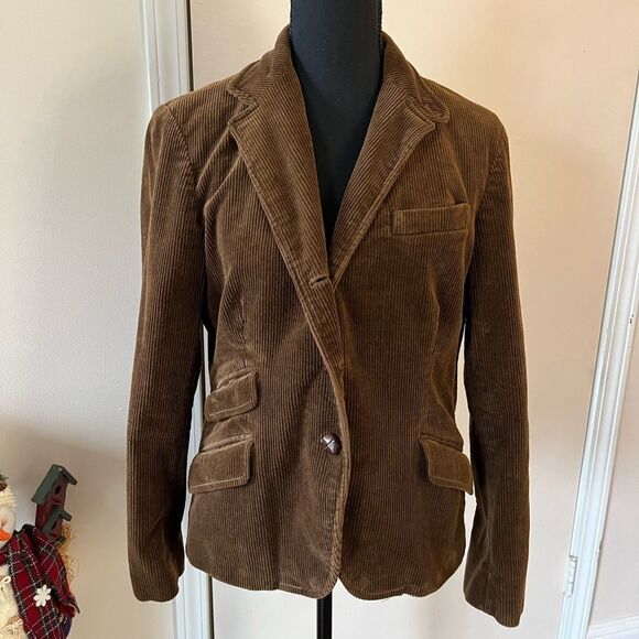 Ralph Lauren Jeans Petite Brown Corduroy Jacket size PL - Picture 1 of 13